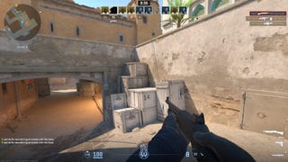 Some newly added crates in Dust 2 in Counter-Strike 2.