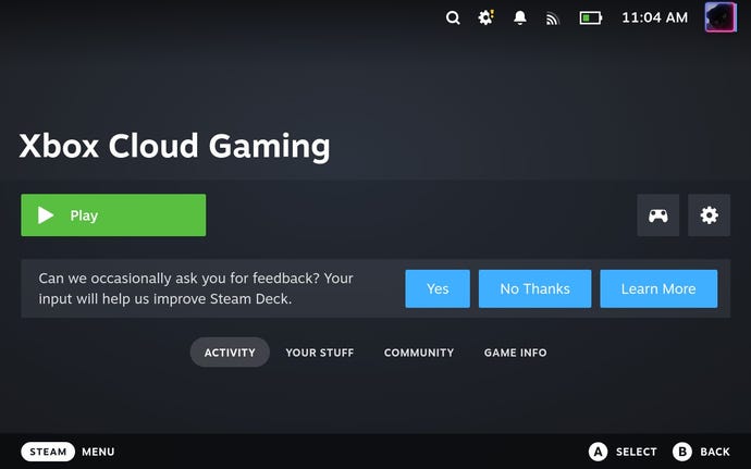 Step 12 of how to play Game Pass games on the Steam Deck: Restart the Steam Deck and launch Microsoft Edge.